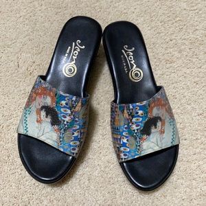 ICON shoes wedge with mother and daughter design